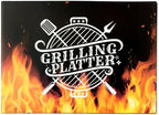 Melamine Grill Platter Gift for Dad, BBQ White Oval Serving Tray in 14 x 10 x 0.4 inches in White, alternate view 6