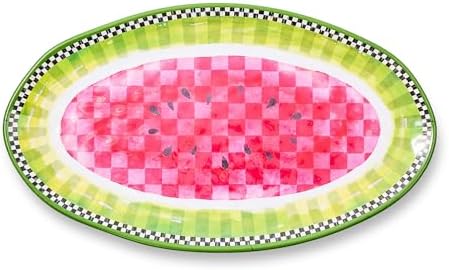 Melamine Oval Platter, Watermelon in Watermelon