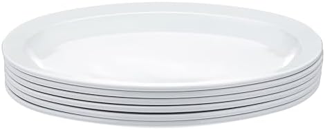 Melamine Oval Serving Platter for Restaurants and Home, Dishwasher Safe, BPA Free, Break and Crack Resistant, alternate view
