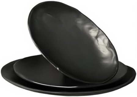 Melamine Serving Platters Set of 3, 10", 12" and 14" Oval Serving Trays for Food, Fruits, Snacks, Appetizers and
