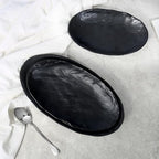 Melamine Serving Platters Set of 3, 10", 12" and 14" Oval Serving Trays for Food, Fruits, Snacks, Appetizers and, alternate