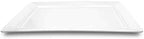 Melamine Serving Tray - 2 Piece 15.875" x 10.875" 100% Melamine Rectangular Platter, White Color | Shatter-Proof, alternate