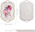 Melamine Serving Tray, Art Trays for Stylish Home Decor, Entertaining & Dining - Rectangular Appetizer Platter, alternate