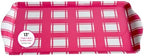 Melamine Serving Tray Pink Plaid Reusable Lightweight Charcuterie Platter in Pink Plaid