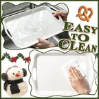 Melamine Serving Trays with Handles, 16 x 11.4 Inch, Set of 2, White in 16 x 11.4 Inch in White, alternate view 6