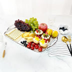Melamine Serving Trays with Handles, 17” x 12”, Set of 2, Rustic White in Retro White, alternate view 7