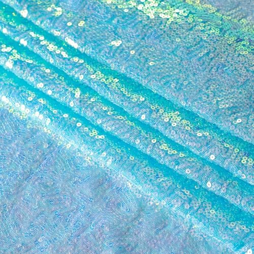 Mermaid Blue Sequin Backdrop Curtain 4FTx8FT Glitter Burgundy Background Drapes Sparkle Photography Backdrop for, alternate