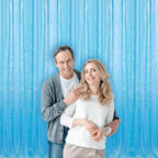 Mermaid Blue Sequin Backdrop Curtain 4FTx8FT Glitter Burgundy Background Drapes Sparkle Photography Backdrop for, alternate