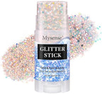 Mermaid Body Glitter Stick, Face Hair Glitter Gel for Kids Women, Festival Rave Pride Accessories, Waterproof