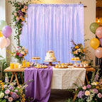 Mermaid Lavender Sequin Backdrop Curtain 4FTx8FT Glitter Champagne Background Drapes Sparkle Photography, alternate view 3