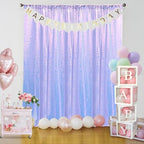 Mermaid Lavender Sequin Backdrop Curtain 4FTx8FT Glitter Champagne Background Drapes Sparkle Photography, alternate view 7