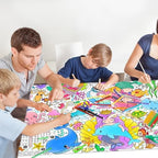 Mermaid Party Giant Coloring Poster - 31.5X 72 Inches - Versatile Classroom Wall Décor & Birthday Activity, alternate view 6