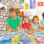 Mermaid Party Giant Coloring Poster - 31.5X 72 Inches - Versatile Classroom Wall Décor & Birthday Activity, alternate view 7