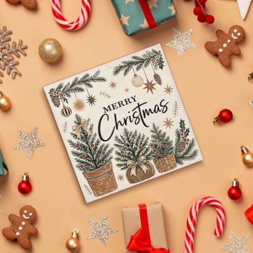 Merry Christmas Decorations, Christmas Tree Wooden Sign Decor, alternate view 4