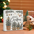 Merry Christmas Decorations, Christmas Tree Wooden Sign Decor, alternate view 5