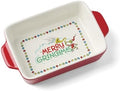 Merry Grinchmas Mini Rectangular Baking Dish in Multicolor
