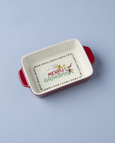 Merry Grinchmas Mini Rectangular Baking Dish in Multicolor, alternate view 4