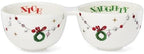 Merry Grinchmas Porcelain Double Christmas Dip Bowl in 1 Count in Green