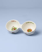 Merry Grinchmas Porcelain Double Christmas Dip Bowl in 1 Count in Green, alternate view 4