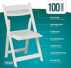 Mesh Back Folding Chairs, Padded Seat, 800 lb, 100 Pack, alternate view 2