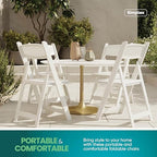Mesh Back Folding Chairs, Padded Seat, 800 lb, 4 Pack, alternate view 4