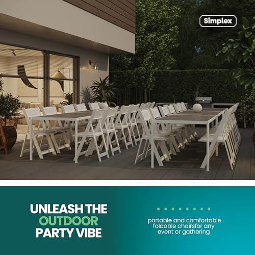 Mesh Back Folding Chairs, Padded Seat, 800 lb, 4 Pack, alternate view 5