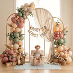 Metal Arch Backdrop Stand 3 Set (7.2FT+6.6FT+6FT), Gold Wedding Arch Frame, alternate view 5