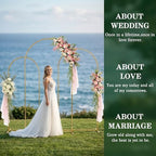 Metal Arch Backdrop Stand 7.2FT+6.6FT+6FT: Wedding Arch Frame for Ceremony Balloon Arch Stand for Birthday, alternate view 4