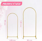 Metal Arch Backdrop Stand 7.2FT+6FT Wedding Arch Backdrop Stand Set of 2 Gold Backdrop Arch Stand Wedding Arch, alternate