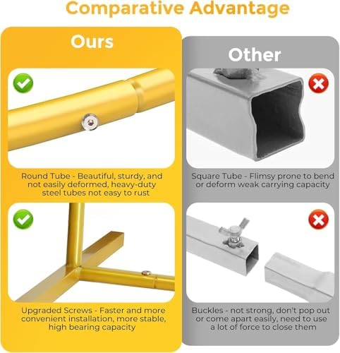 Metal Arch Backdrop Stand, 7.2FT+6FT Wedding Arch Frame, Balloon Arch Backdrop Stand Set of 2, Gold Wedding Arch, alternate