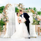 Metal Arch Backdrop Stand, 7.2FT+6FT Wedding Arch Frame with Storage Bag, Balloon Arch Backdrop Stand Set of 2, alternate