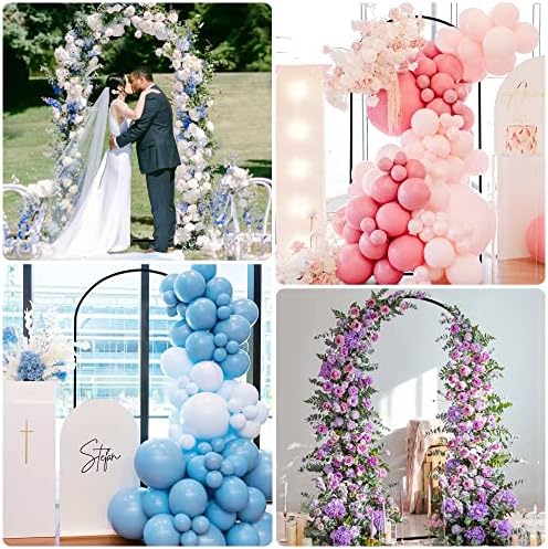 Metal Arch Backdrop Stand 7.2FT Black Wedding Backdrop Stand Square Arch Frame for Birthday Party Bridal Baby, alternate view