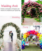 Metal Arch Backdrop Stand 7Ft Wide 7.7Ft High, Wedding Arch Frame for Wedding Decorations, Balloon Arch Stand, alternate view