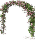 Metal Arch Backdrop Stand 7Ft Wide 7.7Ft High, Wedding Arch Frame for Wedding Decorations, Balloon Arch Stand