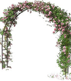 Metal Arch Backdrop Stand 7Ft Wide 7.7Ft High, Wedding Arch Frame for Wedding Decorations, Balloon Arch Stand
