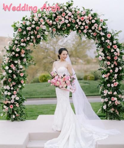 Metal Arch Backdrop Stand 7Ft Wide 7.7Ft High, Wedding Arch Frame for Wedding Decorations, Balloon Arch Stand, alternate view