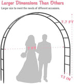 Metal Arch Backdrop Stand 7Ft Wide 7.7Ft High, Wedding Arch Frame for Wedding Decorations, Balloon Arch Stand, alternate view