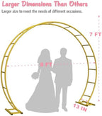 Metal Arch Backdrop Stand 8Ft Wide 7Ft High, Wedding Arch Frame for Wedding Decorations, Balloon Arch Stand with, alternate