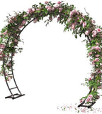 Metal Arch Backdrop Stand 8Ft Wide 7Ft High, Wedding Arch Frame for Wedding Decorations, Balloon Arch Stand with