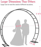 Metal Arch Backdrop Stand 8Ft Wide 7Ft High, Wedding Arch Frame for Wedding Decorations, Balloon Arch Stand with, alternate