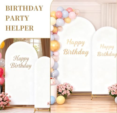 Metal Arch Backdrop Stand and Cover Set, 8FT, 6.6FT Party Backdrop, Easy to Assemble, Backdrop Stand for, alternate view 7