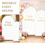 Metal Arch Backdrop Stand and Cover Set, 8FT, 6.6FT Party Backdrop, Easy to Assemble, Backdrop Stand for, alternate view 7