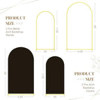 Metal Arch Backdrop Stand and Cover Set, 8FT, 7.2FT Party Backdrop, Easy to Assemble, Backdrop Stand for, alternate view 2