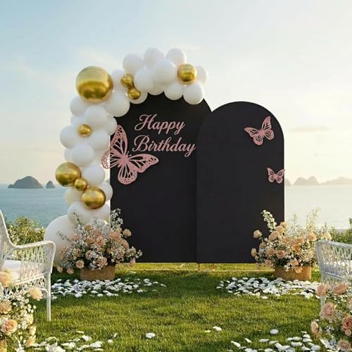 Metal Arch Backdrop Stand and Cover Set, 8FT, 7.2FT Party Backdrop, Easy to Assemble, Backdrop Stand for, alternate view 6
