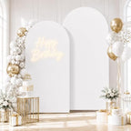 Metal Arch Backdrop Stand and White Cover Set of 2 (6FT/7.2FT), alternate view 2