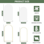 Metal Arch Backdrop Stand and White Cover Set of 2 (6FT/7.2FT), alternate view 3
