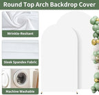 Metal Arch Backdrop Stand and White Cover Set of 2 (6FT/7.2FT), alternate view 6