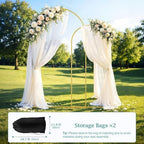 Metal Arch Backdrop Stand, Set of 2 (7.2FT + 6FT) Wedding Arch Stand, alternate view 5