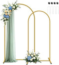 Metal Arch Backdrop Stand, Set of 2 (7.2ft/6ft), Wedding Arch Stand