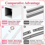 Metal Arch Backdrop Stand Set of 2 (7.2FT, 6FT) White Wedding, alternate view 4